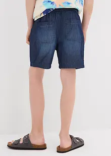 Pantaloncini di jeans con cinta elastica in cotone biologico, regular fit, bonprix