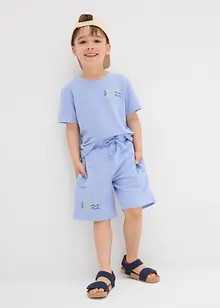 T-shirt in piquet e pantaloni corti (set 2 pezzi) in cotone biologico, bonprix