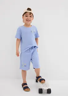 T-shirt in piquet e pantaloni corti (set 2 pezzi) in cotone biologico, bonprix