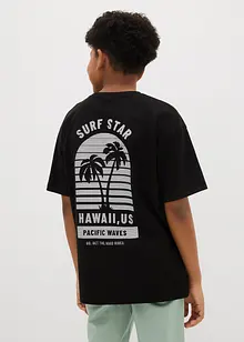 T-shirt in cotone biologico con stampa dietro, bonprix