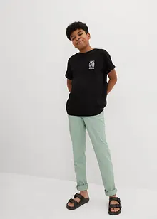 T-shirt in cotone biologico con stampa dietro, bonprix