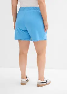 Shorts in jersey con cinta comoda e pizzo in misto viscosa, bonprix