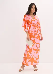 Abito lungo in satin fluente, bonprix