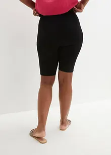 Pantaloncini in jersey a costine, vita alta, bonprix
