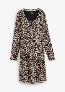 Abito prémaman / da allattamento 2 in 1 leopardato, bonprix