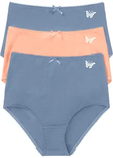 Slip a vita alta con cotone biologico (pacco da 3), bonprix