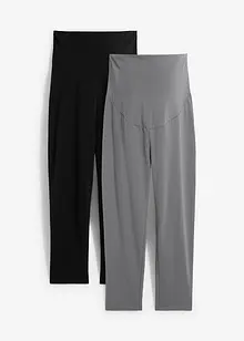 Leggings capri prémaman (pacco da 2), bonprix