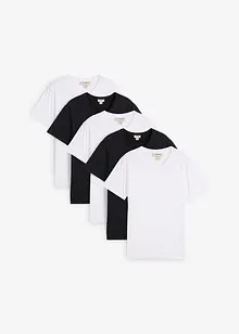 T-shirt con scollo a V (pacco da 5), bonprix