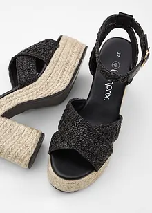 Sandali con tacco e plateau, bonprix