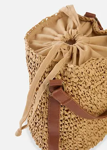 Borsa a sacco in paglia, bonprix