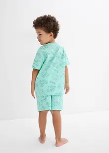 Pigiama estivo in puro cotone biologico (set 4 pezzi), bonprix