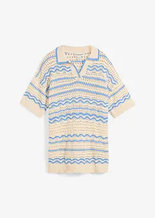 T-shirt in maglia di misto lino e cotone fresco, bonprix