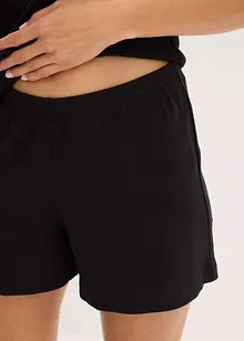 Pigiama estivo in puro cotone a costine, bonprix
