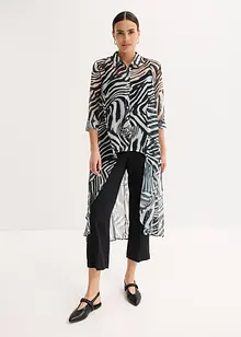 Camicia lunga in chiffon, bonprix