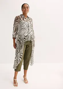Camicia lunga in chiffon, bonprix