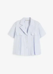 Blusa cropped a maniche corte in popeline di cotone, bonprix