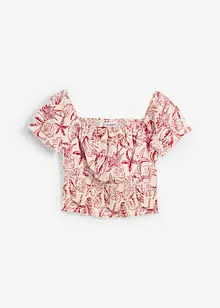 Camicetta a spalle scoperte in puro cotone, bonprix