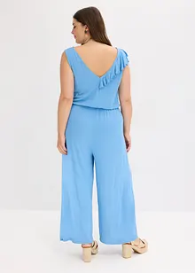 Tuta in jersey con volant, bonprix
