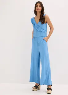 Tuta in jersey con volant, bonprix