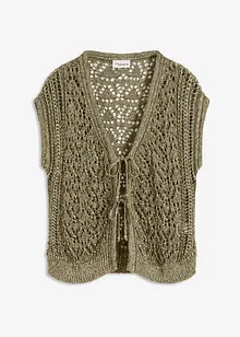Cardigan traforato con viscosa, bonprix