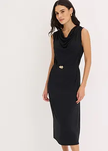 Abito in maglina con cintura (set 2 pezzi), bonprix