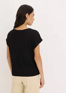 Maglia in cotone con borchiette applicate, bonprix