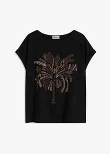 Maglia in cotone con borchiette applicate, bonprix