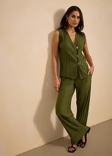 Top plissettato, bonprix