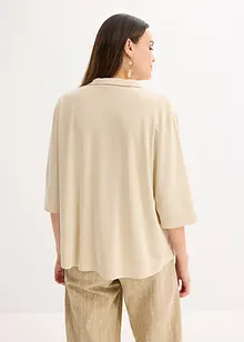 Maglia lunga in piquet di viscosa fluente, bonprix