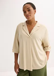 Maglia lunga in piquet di viscosa fluente, bonprix