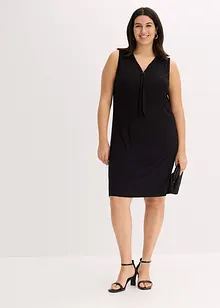 Abito in maglina con fiocco allo scollo, bonprix