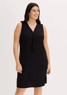 Abito in maglina con fiocco allo scollo, bonprix