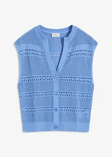 Cardigan traforato a maniche corte, bonprix