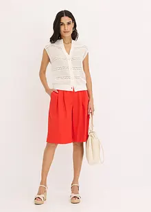 Cardigan traforato a maniche corte, bonprix