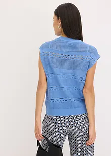 Cardigan traforato a maniche corte, bonprix