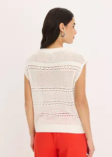 Cardigan traforato a maniche corte, bonprix