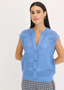 Cardigan traforato a maniche corte, bonprix