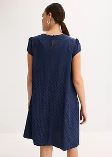 Abito jacquard con eleganti dettagli a pieghe, bonprix
