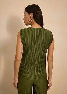 Top plissettato, bonprix