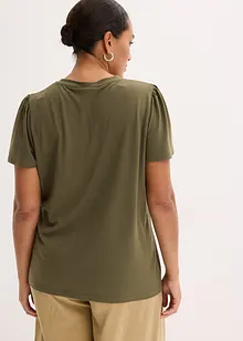 Maglia in viscosa con bottoni, bonprix