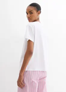 T-shirt in puro cotone biologico, con stampa, bonprix