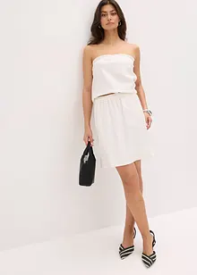 Top in misto lino, bonprix