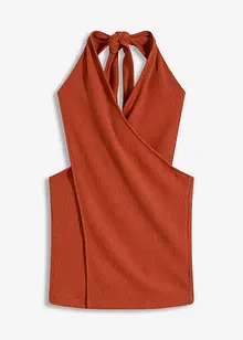 Top con scollo all'americana, bonprix