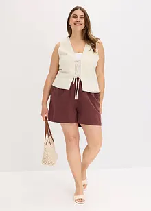 Shorts in misto lino, bonprix