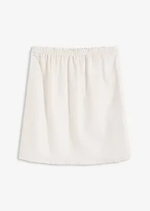 Minigonna in misto lino, bonprix