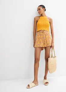 Top in maglia con scollo all'americana, bonprix