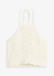 Top in maglia con scollo all'americana, bonprix