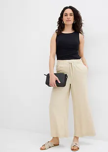 Pantaloni  a 7/8 in lyocell con elastico in vita, bonprix