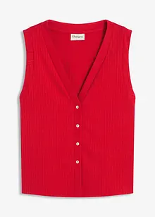 Gilet effetto maglia a coste, bonprix