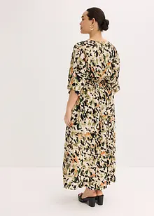 Abito lungo in viscosa fluente con paillettes, bonprix
